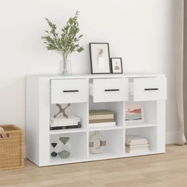 vidaXL Sideboards>Skänk vit 100x30x59,5 cm konstruerat trä