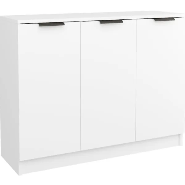 vidaXL Skåp>Skänk vit 90,5x30x70 cm konstruerat trä