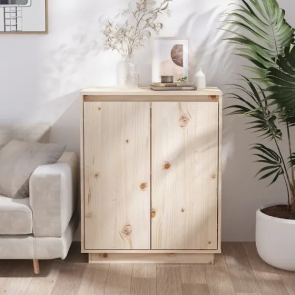 vidaXL Sideboards>Skänk 60x34x75 cm massiv furu