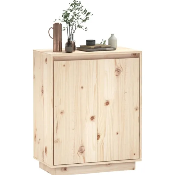 vidaXL Sideboards>Skänk 60x34x75 cm massiv furu