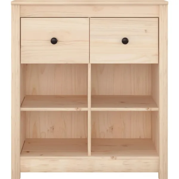 vidaXL Byråer>Skänk 70x35x80 cm massiv furu