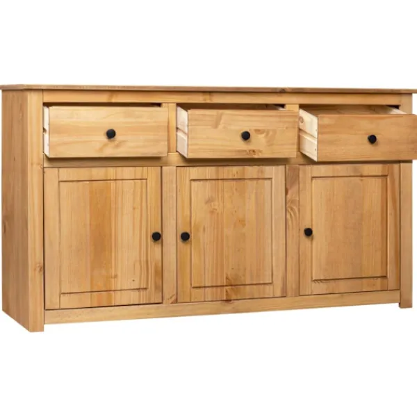 vidaXL Sideboards>Skänk 135x40x80 cm massiv furu panama