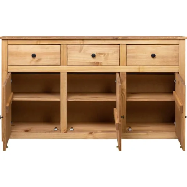 vidaXL Sideboards>Skänk 135x40x80 cm massiv furu panama