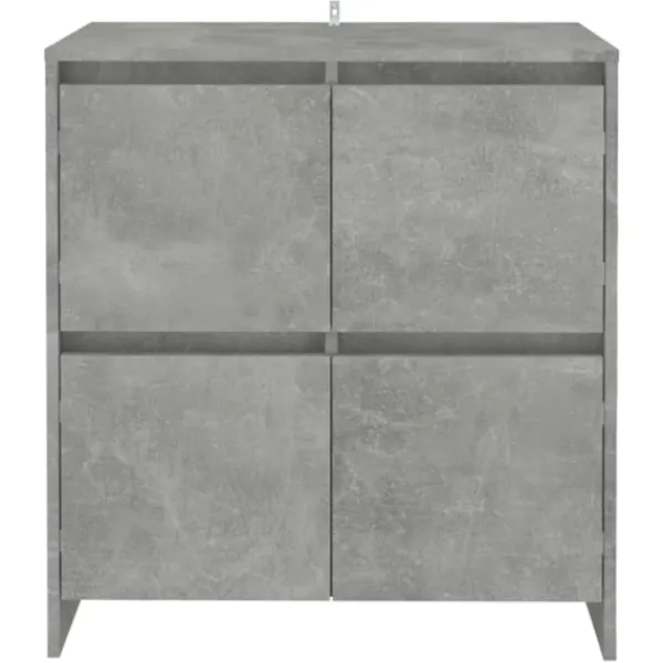 vidaXL Sideboards>Skänkar 2 st betonggrå 70x41x75 cm konstruerat trä