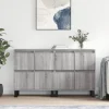 vidaXL Sideboards>Skänkar 2 st grå sonoma konstruerat trä
