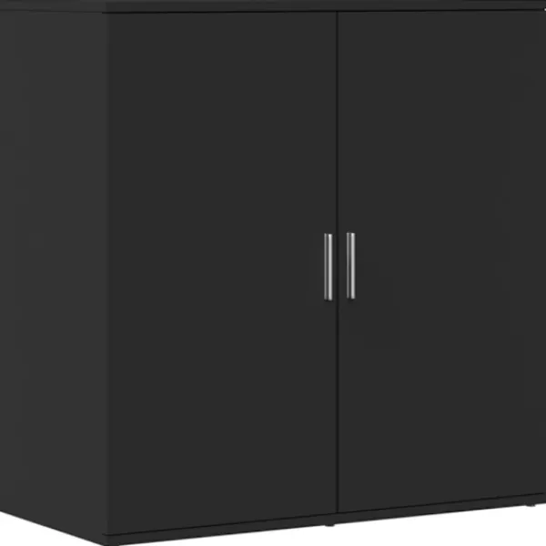vidaXL Sideboards>Skänkar 2 st svart 79x38x80 cm konstruerat trä