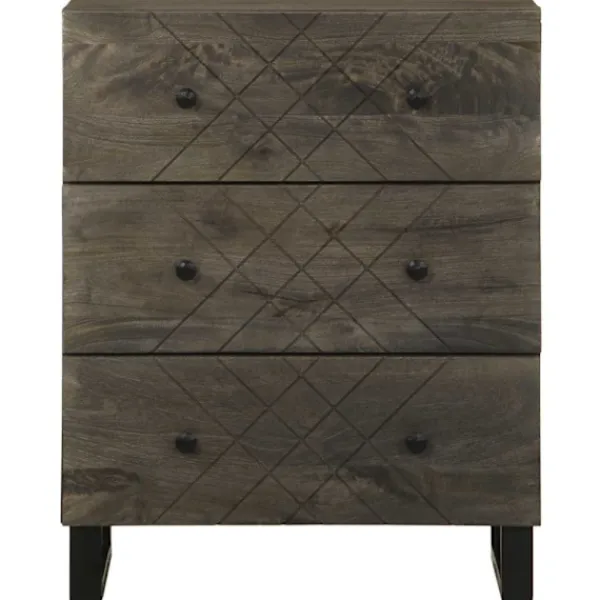 vidaXL Byråer>Skänkar 2 st svart 60x33x75 cm massivt mangoträ