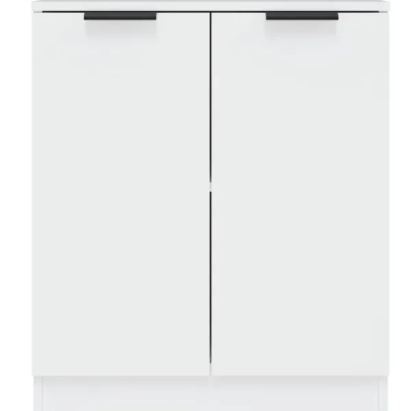 vidaXL Sideboards>Skänkar 2 st vit 60x30x70 cm konstruerat trä