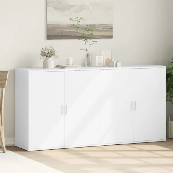 vidaXL Sideboards>Skänkar 2 st vit 79x38x80 cm konstruerat trä