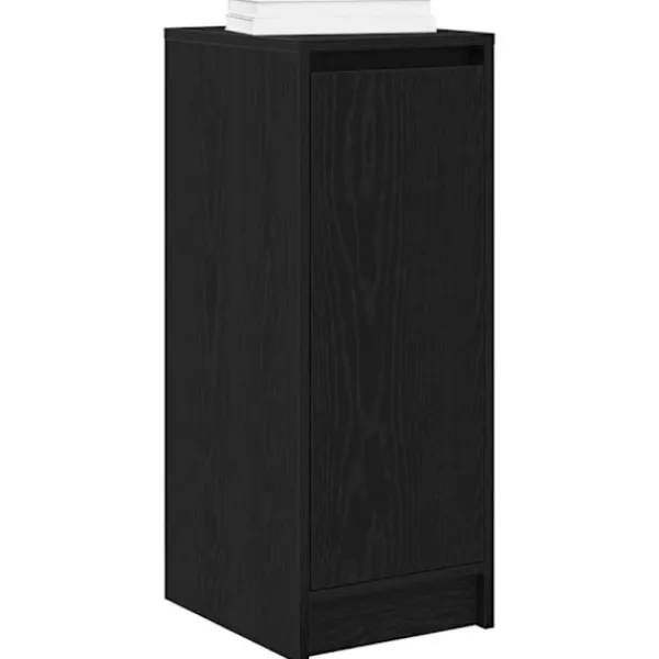 vidaXL Skåp>Skoskåp svart ek 29,5x34x76 cm konstruerat trä