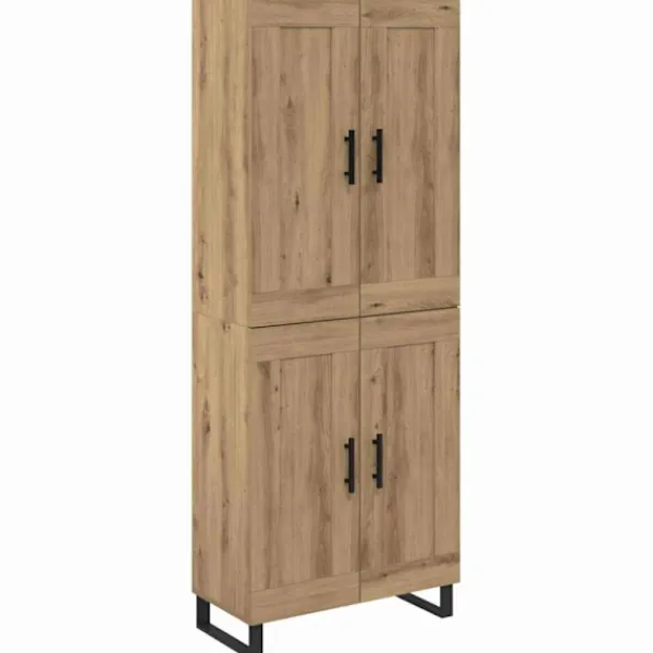 vidaXL Skåp>Skåp Artisan Ek 69,5 x 34 x 180 cm Konstruerat trä