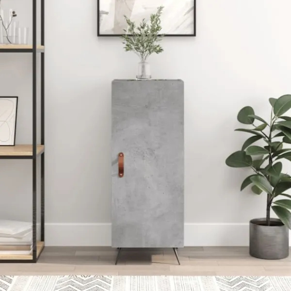 vidaXL Skåp>Skåp betonggrå 34,5x34x90 cm konstruerat trä