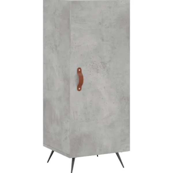 vidaXL Skåp>Skåp betonggrå 34,5x34x90 cm konstruerat trä