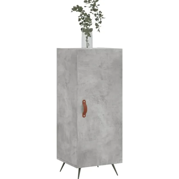 vidaXL Skåp>Skåp betonggrå 34,5x34x90 cm konstruerat trä