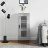 vidaXL Skåp>Skåp betonggrå 34,5x34x90 cm konstruerat trä