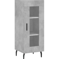 vidaXL Skåp>Skåp betonggrå 34,5x34x90 cm konstruerat trä