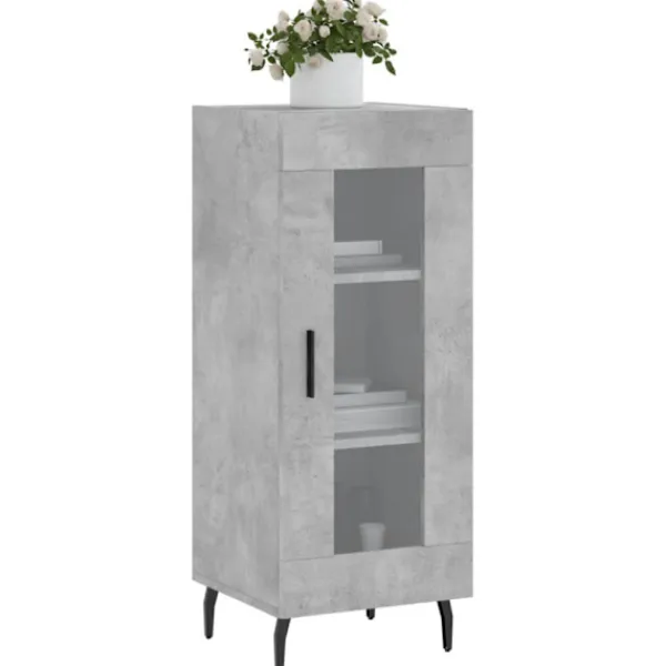vidaXL Skåp>Skåp betonggrå 34,5x34x90 cm konstruerat trä