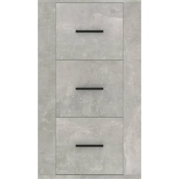 vidaXL Byråer>Skåp betonggrå 40x33x70 cm konstruerat trä