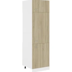 vidaXL Skåp>Skåp för kylskåp sonoma-ek 60x57x207 cm konstruerat trä