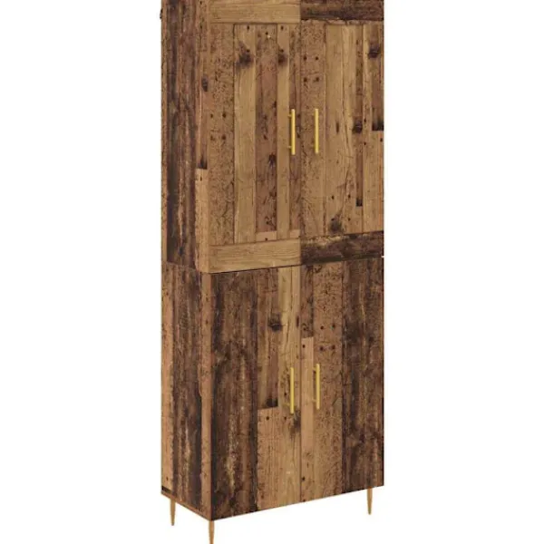 vidaXL Skåp>Skåp Gammalt trä 69,5 x 34 x 180 cm Konstruerat trä