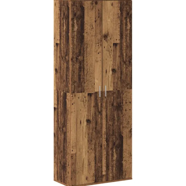vidaXL Skåp>Skåp Gammalt trä 70 x 33.5 x 180 cm Konstruerat trä
