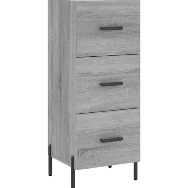 vidaXL Byråer>Skåp grå sonoma 34,5x34x90 cm konstruerat trä