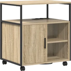 vidaXL Kontorsmöbler>Skåp med laddstation Sonoma-ek 61 x 46 x 67 cm Konstruerat trä