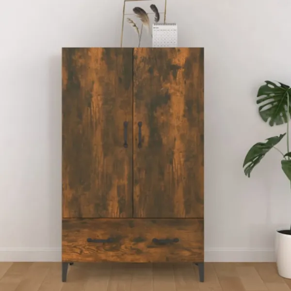 vidaXL Skåp>Skåp Rökfärgad ek 70x31x115 cm konstruerat trä