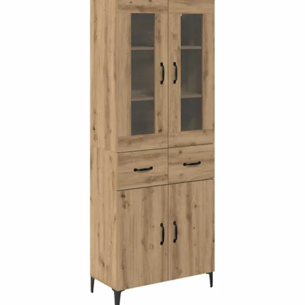 vidaXL Skåp>Skåp Väggmonterad Artisan Ek 69,5 x 34 x 180 cm Konstruerat trä
