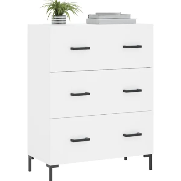 vidaXL Byråer>Skåp vit 69,5x34x90 cm konstruerat trä