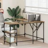 vidaXL Kontorsmöbler>Skrivbord Artisan Ek 139 x 139 x 75 cm Konstruerat trä