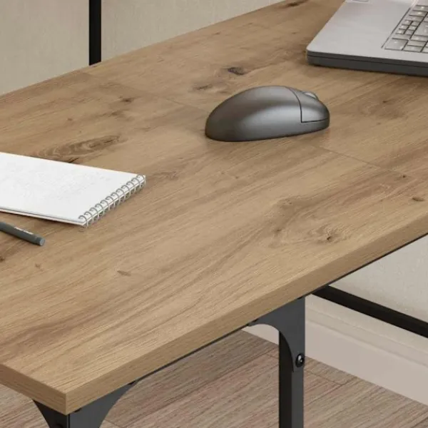vidaXL Kontorsmöbler>Skrivbord Artisan Ek 139 x 139 x 75 cm Konstruerat trä