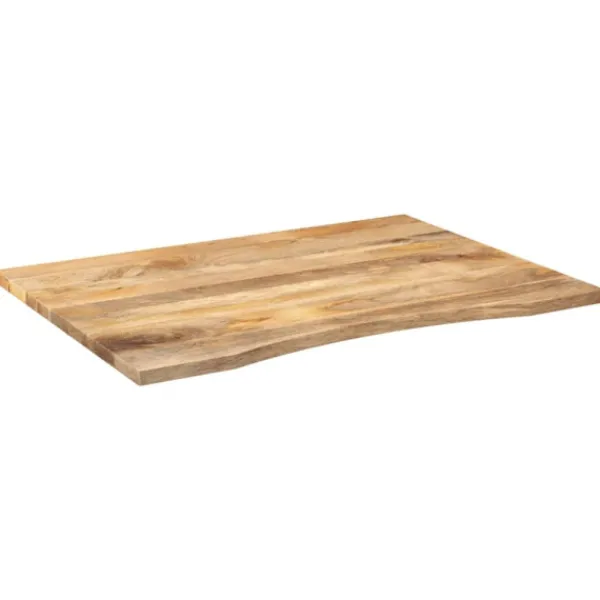 vidaXL Kontorsmöbler>Skrivbordsskiva med kurva 110x80x2,5 cm massivt grovt mangoträ