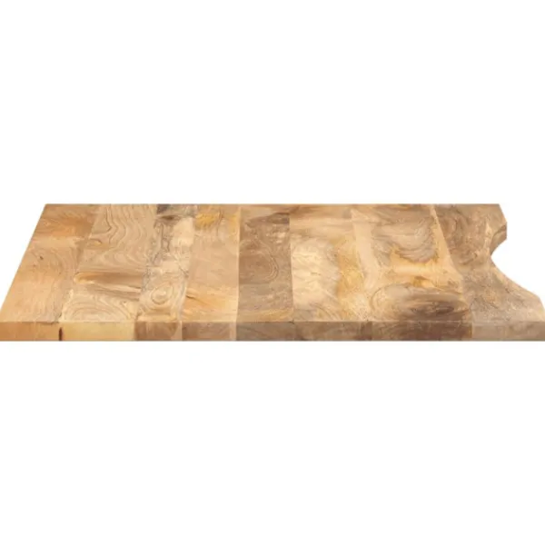 vidaXL Kontorsmöbler>Skrivbordsskiva med kurva 110x80x2,5 cm massivt grovt mangoträ