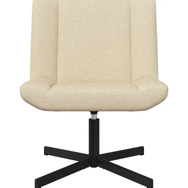 vidaXL Kontorsmöbler>Skrivstol Kräm 63 x 75 x 76 cm tyg