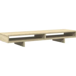 vidaXL Kontorsmöbler>Skärmställ sonoma-ek 100x27x15 cm konstruerat trä