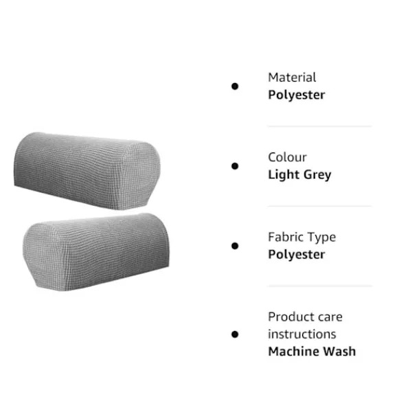 Stolar>Skydd för fåtöljsarmstöd, 2-pack, fleece av hög kvalitet, stretchigt fåtölj-/sofasarmskydd, stretchpassform