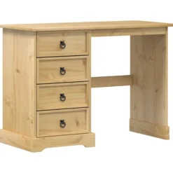 vidaXL Sminkbord>Sminkbord Corona 104x47x75 cm massiv furu