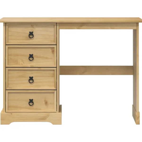 vidaXL Sminkbord>Sminkbord Corona 104x47x75 cm massiv furu