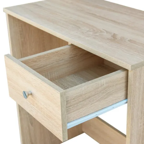 vidaXL Sminkbord>Sminkbord spånskiva 75x40x141 cm ek