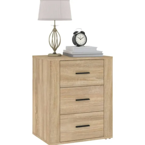 vidaXL Sängar>Sängbord sonoma-ek 50x36x60 cm konstruerat trä