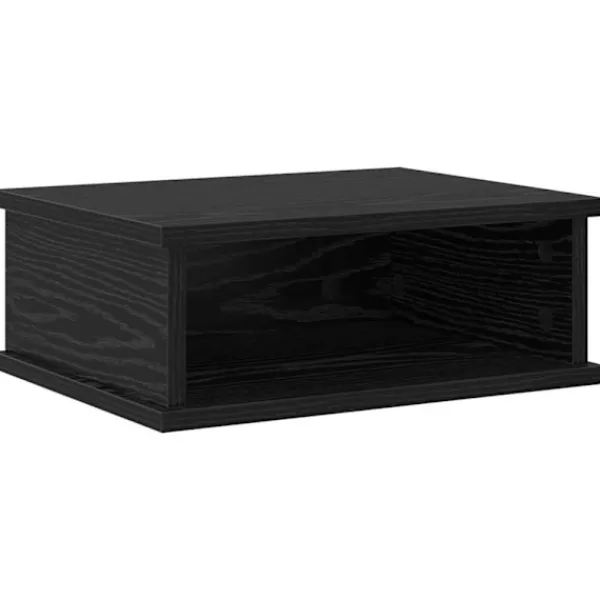 vidaXL Sängar>Sängbord Svart Ek 40 x 31 x 15 cm Konstruerat trä