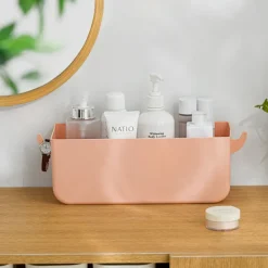Hyllor>Sängförvaringsorganisatör för sovsal våningssäng hylla (rosa)