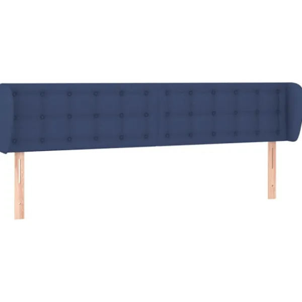 vidaXL Sängar>Sänggavel med kanter blå 183x23x78/88 cm tyg