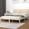 vidaXL Sängar>Sängram massivt trä 200x200 cm