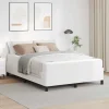 vidaXL Sängar>Sängram med madrass Vit 140 x 190 cm tyg