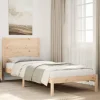 vidaXL Sängar>Sängram utan madrass extra lång 100x210 cm massivt trä