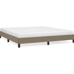 vidaXL Sängar>Sängram utan madrass taupe 160x200 cm tyg