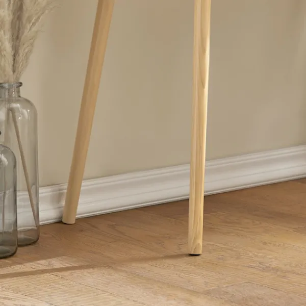 SoBuy Kontorsmöbler>Datorskrivbord med 1 låda i träfärg 90x45x77cm, minimalistisk FWT40-WN