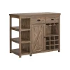 SoBuy Köksö>Köksö med 3 hyllor i träfärg 110x55x95cm, rustik SVW20-N